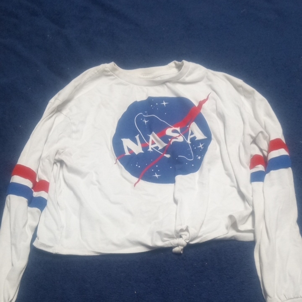 Kids White Long Sleeve Shirt